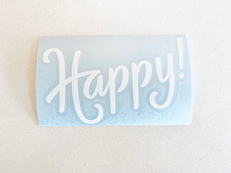 Happy! Decal/Sticker